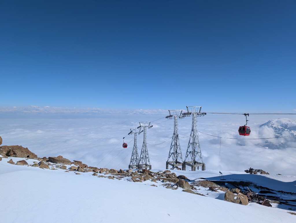 Gulmarg Gondola above the clouds